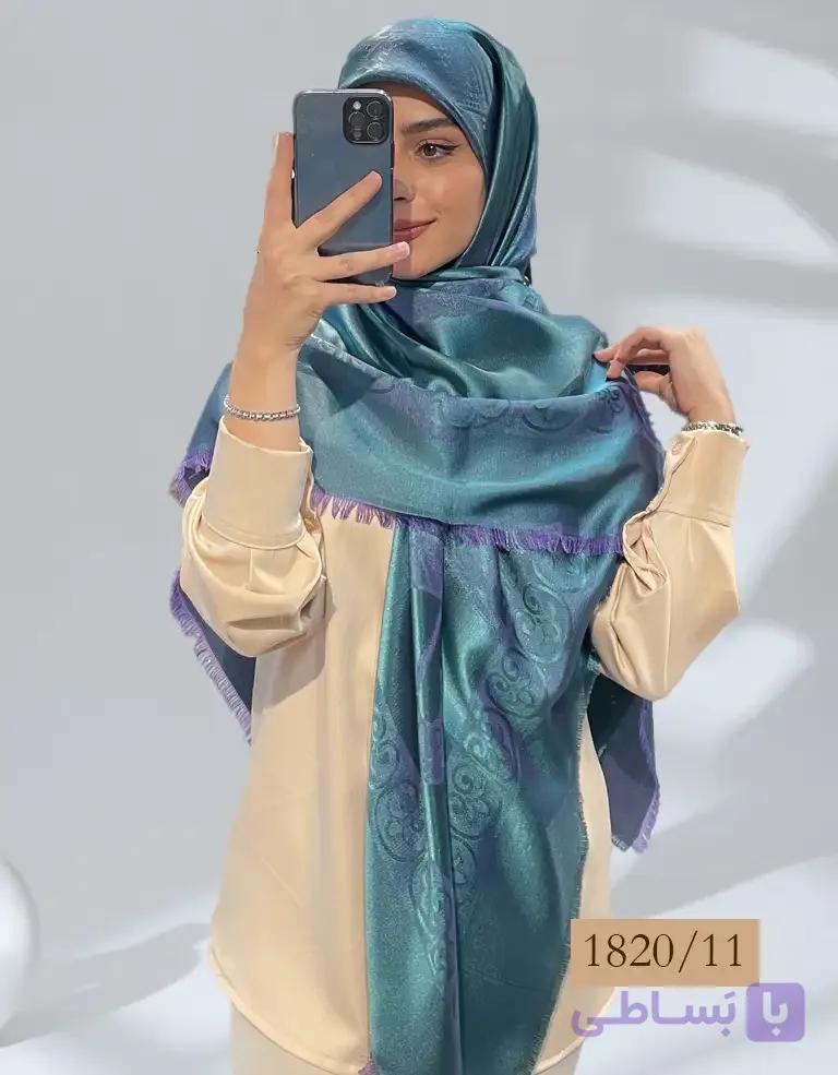 روسری ژاکارد لمه طرح جدید کد 18200