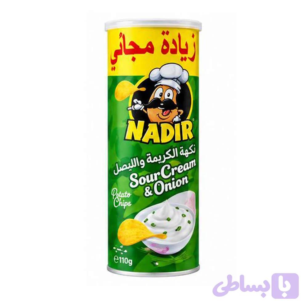 چیپس استوانه ای پیاز جعفری 110 گرمی