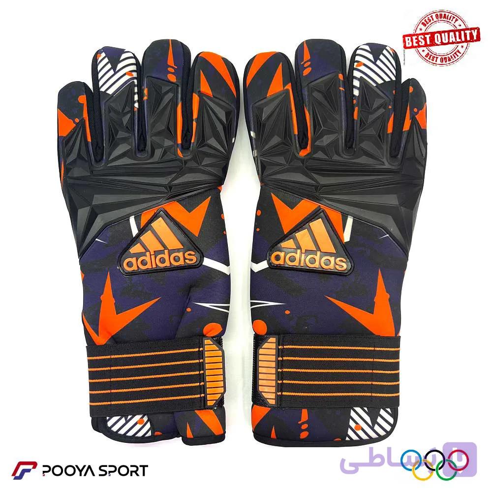 دستکش دروازه بانی حرفه ای آدیداس adidas جوانان آبی — تصویر 1