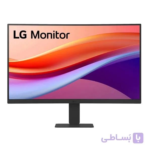 مانیتور خمیده ۲۴ اینچی ال جی مدل LG 24U421A-B با پنل VA و نرخ نوسازی 100 هرتز — تصویر 1