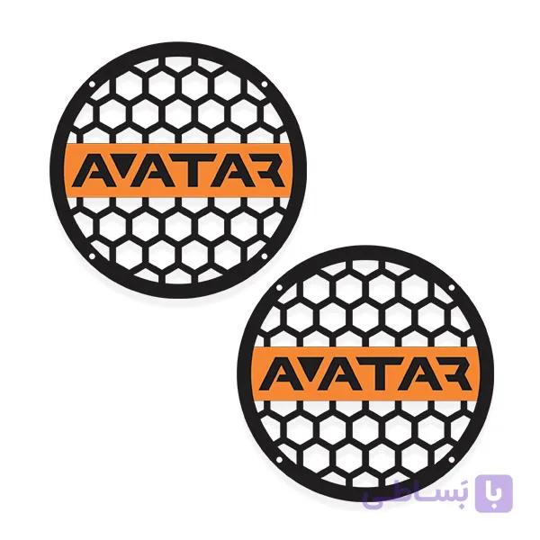 قاب میدرنج خودرو طرح AVATAR کد ORANG– بسته 2 عددی — تصویر 1