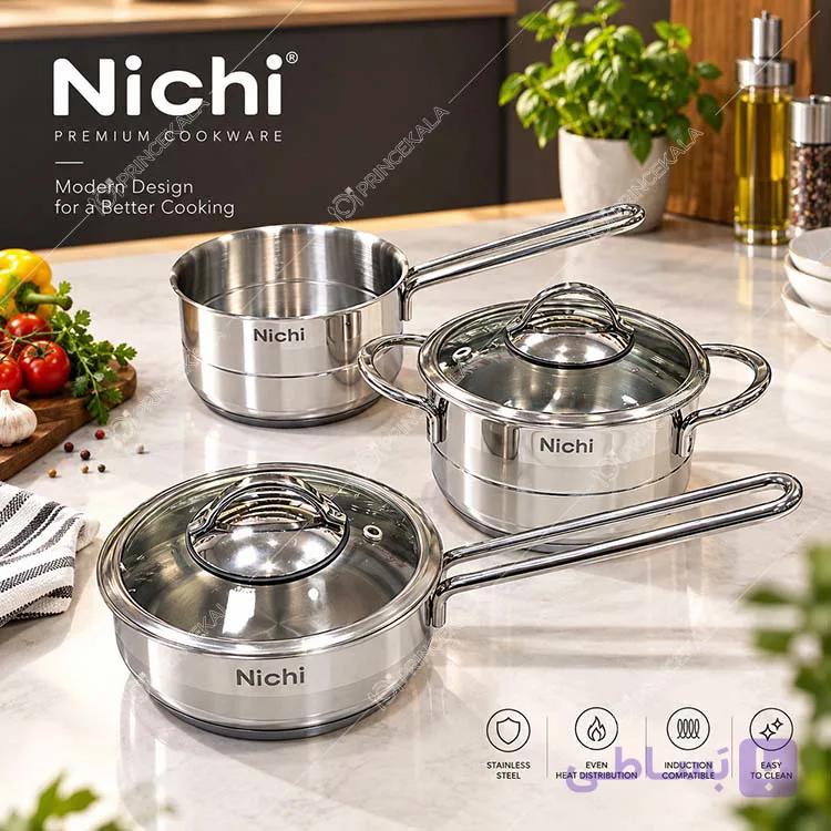 سرویس قابلمه و تابه 5 پارچه کودک نیچی مدل S5B