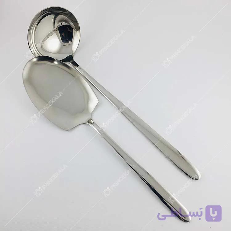کفگیر و ملاقه یونیک مدل دونا — تصویر 1