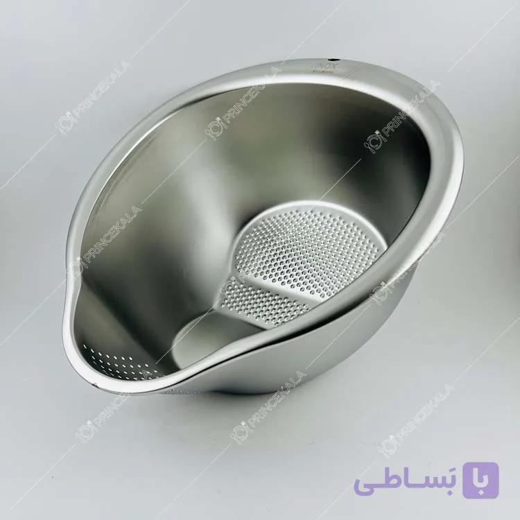 آبکش برنج شوی اینوکس مدل استیل — تصویر 1