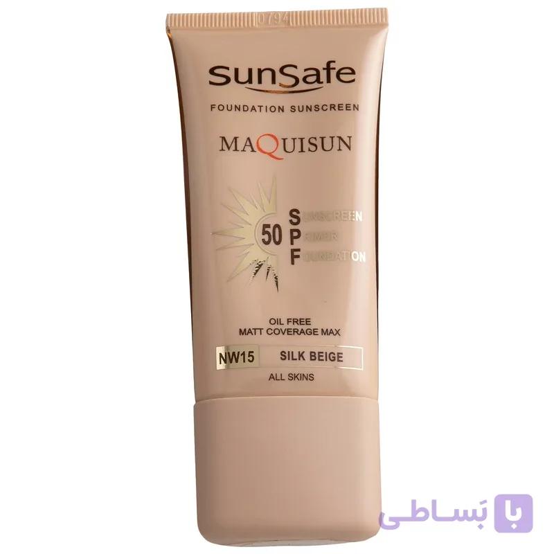 سان سیف ضدآفتاب spf50 بژ ابریشمی