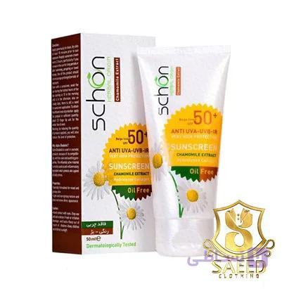 کرم ضدآفتاب فاقدچربی رنگی شون50م