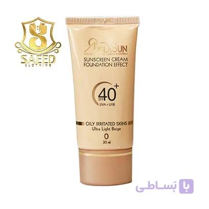 کرم پودر ضدآفتاب فاقدچربی روشن مدیسان30م