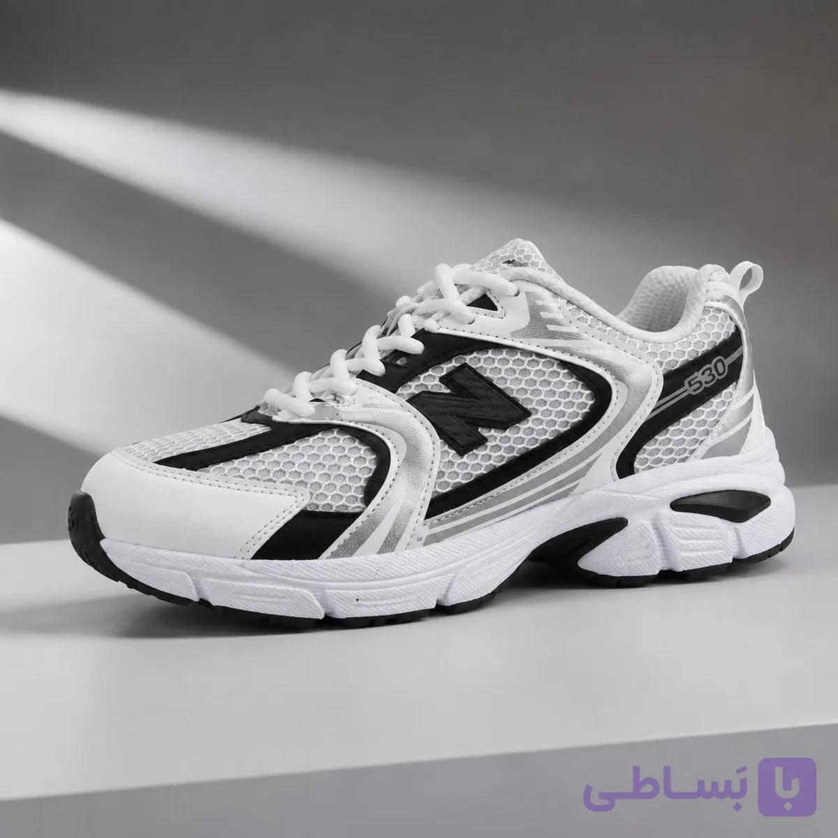کتونی مردانه طرح نیوبالانس اسپرت سفید مشکی