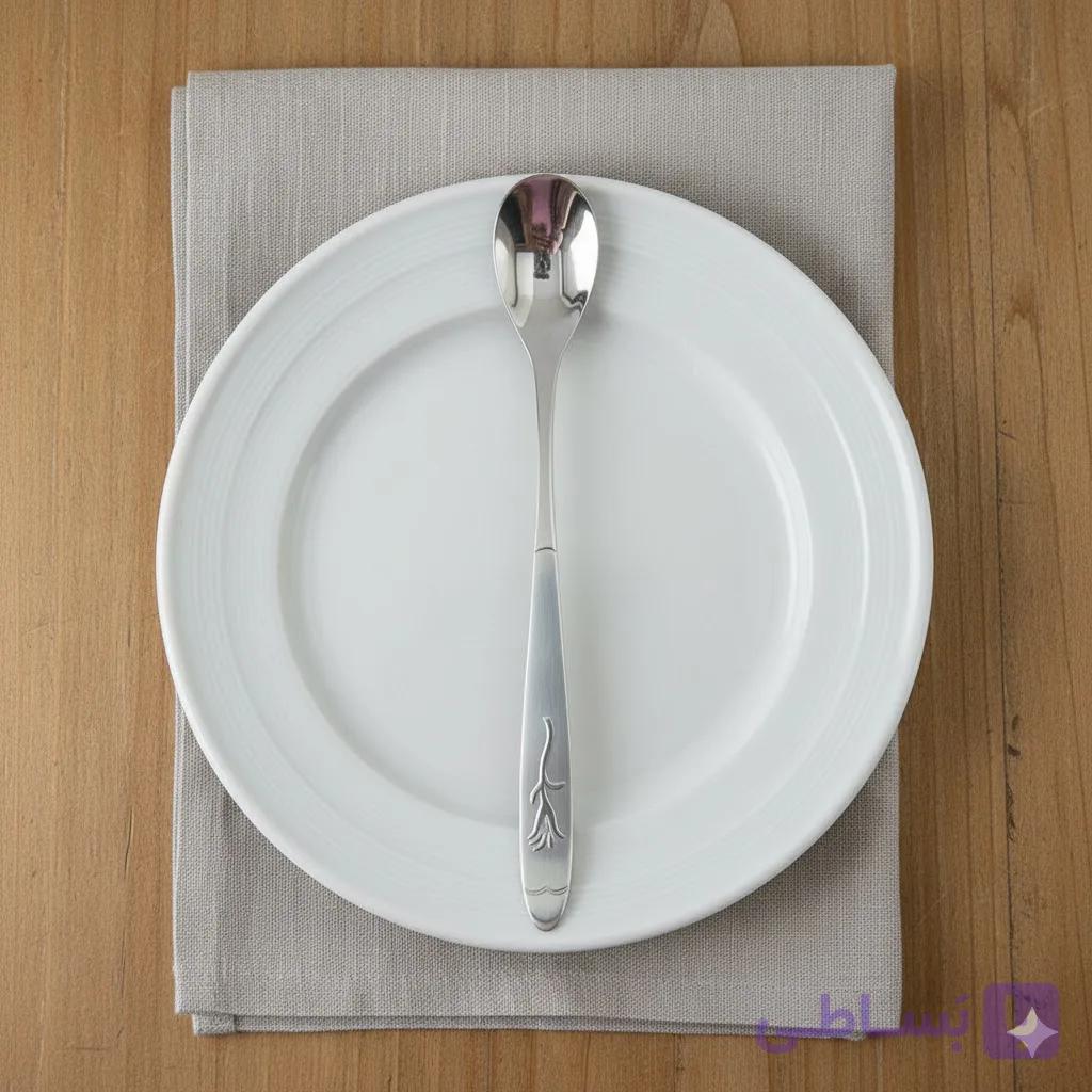 ست ۱۲ عددی قاشق شربت‌خوری یونیک با دسته سرامیکی UN-5608 — تصویر 1