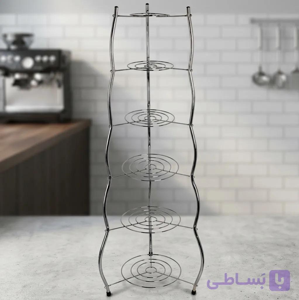 پایه قابلمه 6 طبقه موج دار اعلاء — تصویر 1