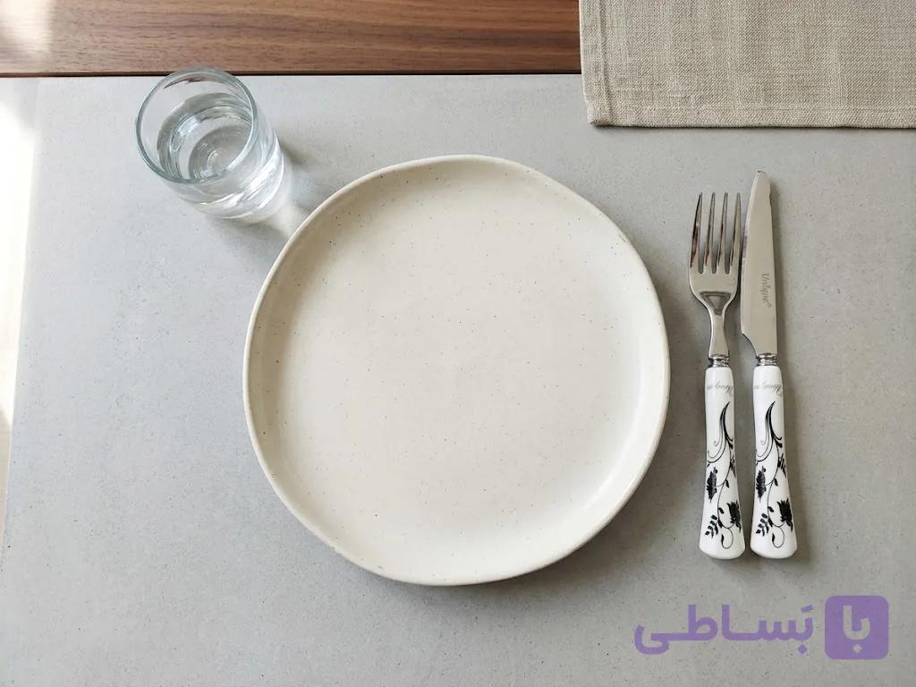 کارد و چنگال دسته سرامیکی یونیک 12 پارچه UN-5602-1 — تصویر 1