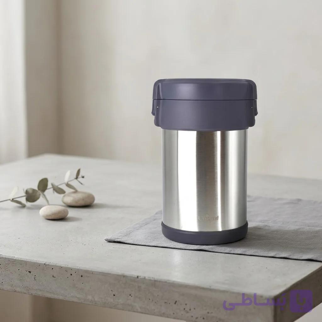 ظرف غذای لانچ باکس استیل یونیک 2 لیتری مدل UN-1841 — تصویر 1