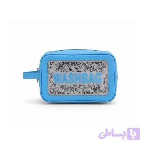 کیف واش بگ طرح‌دار رنگ سبز – با دسته جانبی ابعاد 7*14*20 (Washbag) — تصویر 1