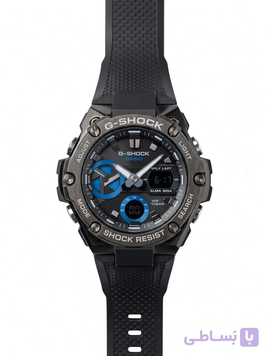 ساعت مچی مردانه جی‌شاک (G-Shock) ضدآب بند مشکی - آبی