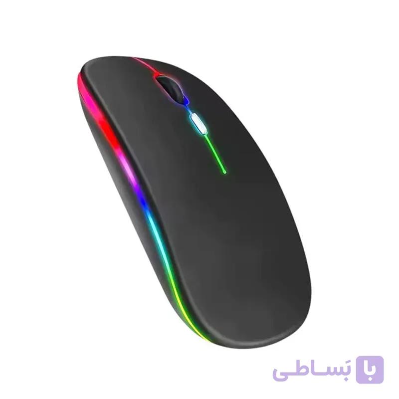 ماوس بی سیم و بلوتوثی شارژی GW-680 چراغ‌دار — تصویر 1