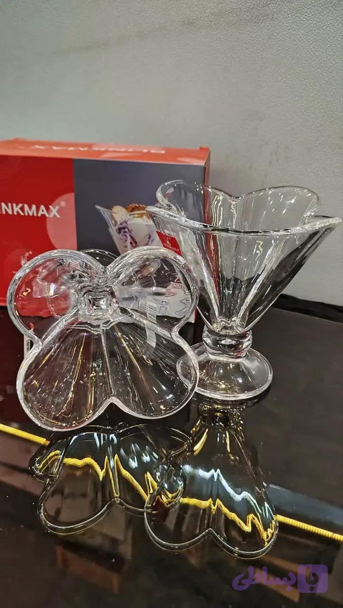 بستنی خوری کریستال (یک جفتی ) گل لاله بلینک مکث