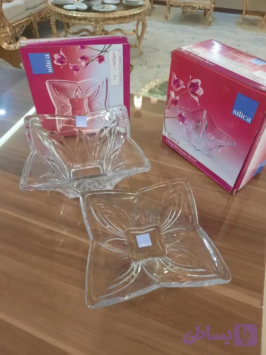 دیس و کاسه کوچک کریستال ژاپنی اصل تیارا