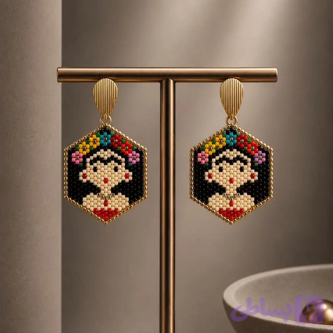 گوشواره فریدا با منجوق میوکی