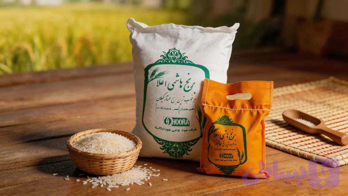 برنج هاشمی اعلا و درجه یک گیلان 5 کیلویی