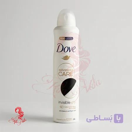 اسپری ضدتعریق زنانه داو مدل advanced CARE Invisible Dry با حجم 250 میلی