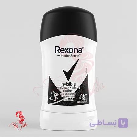 استیک ضد تعریق زنانه رکسونا مدل Black & White وزن 40 گرم — تصویر 1