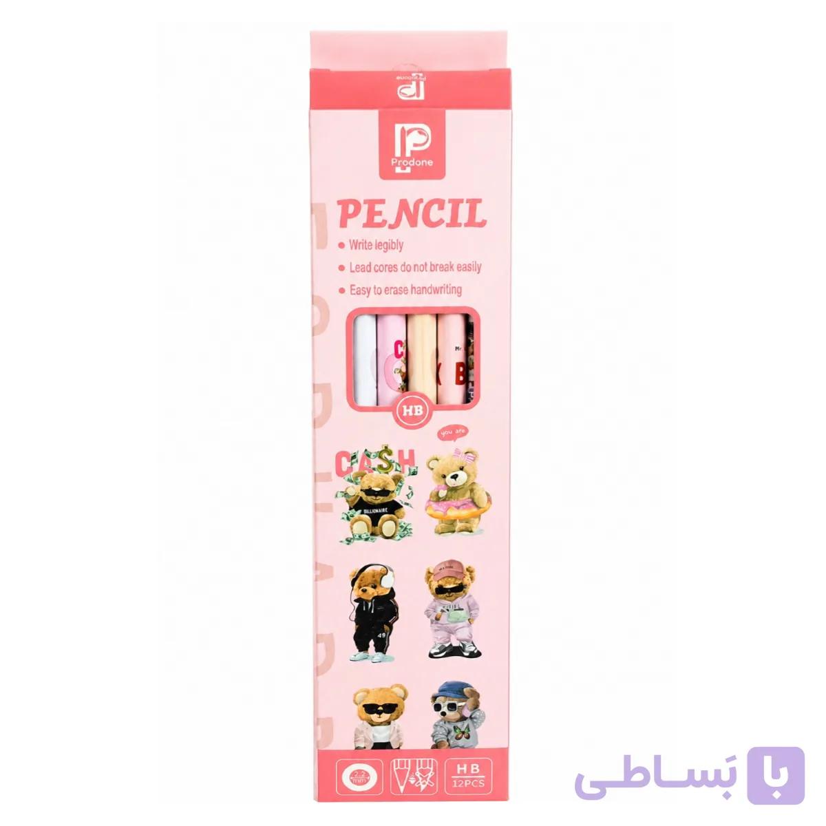 مداد مشکی پرودون طرح خرسی