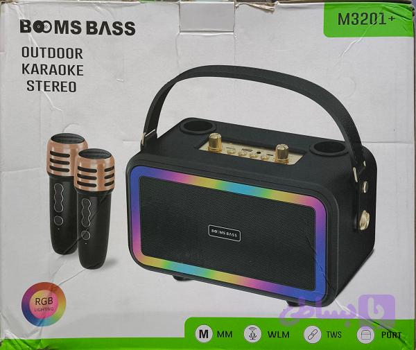 اسپیکر بلوتوثی قابل حمل مدل +Boom Bass M3201 — تصویر 1