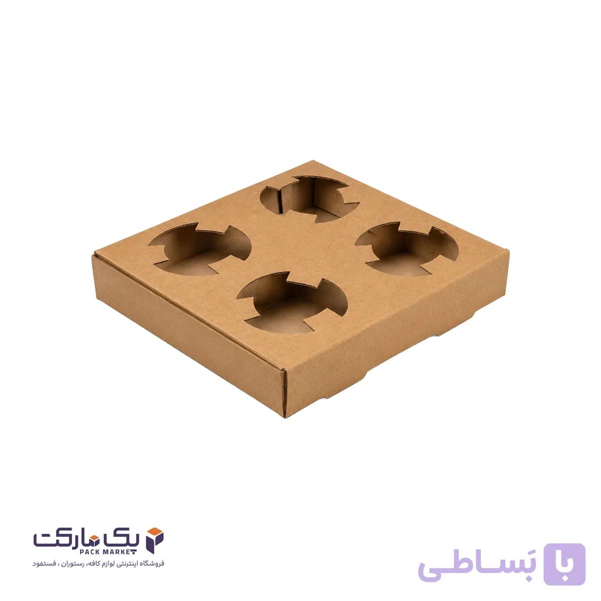 هولدر لیوان کاغذی 4 تایی کارتنی — تصویر 1