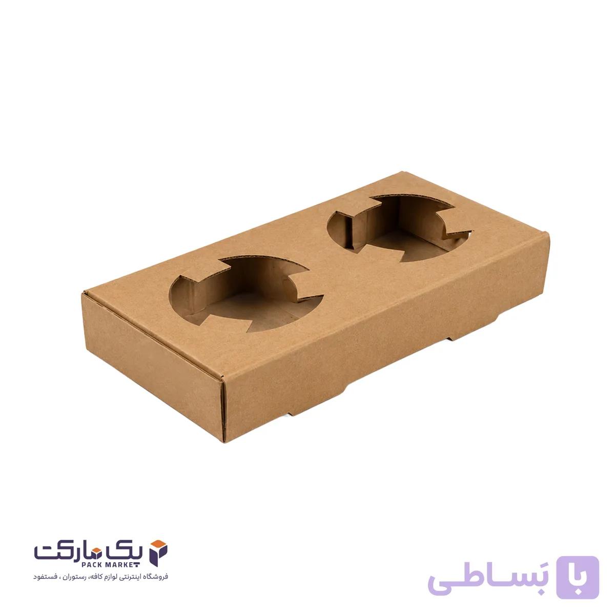 هولدر لیوان کاغذی 2 تایی کارتنی — تصویر 1