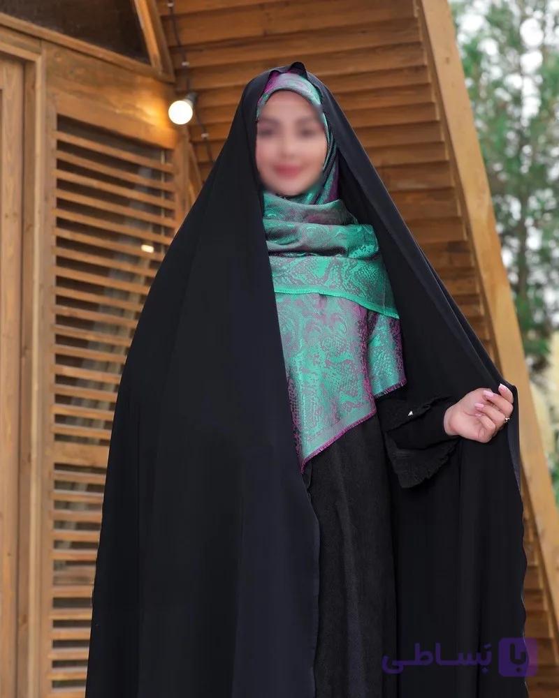 چادر مشکی ساده سنتی پارچه کرپ