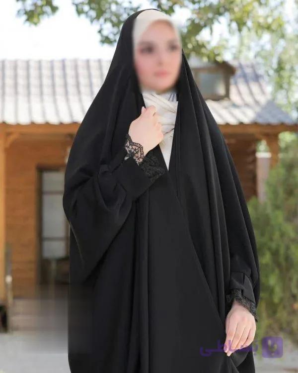 چادر مشکی ساده مچ پلیسه (مهدیه)