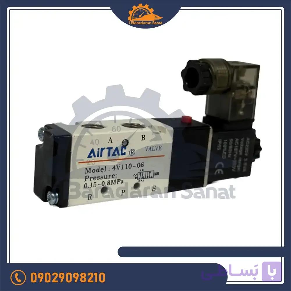 شیر برقی پنوماتیک ایرتک مدل 4v110-06 سایز 1/8 — تصویر 1