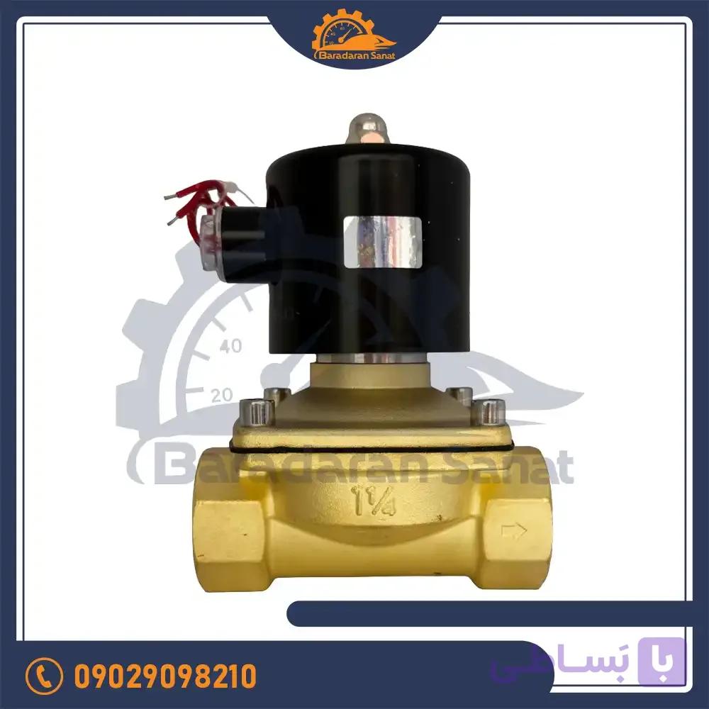 شیر برقی برنجی یونیدی مدل uw-35 سایز 1 1/4 — تصویر 1