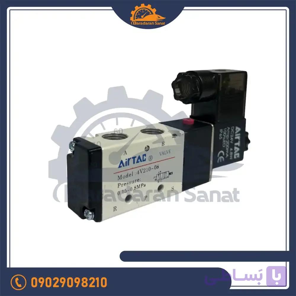 شیر برقی پنوماتیک ایرتک مدل 4v210-08 سایز 1/4 — تصویر 1