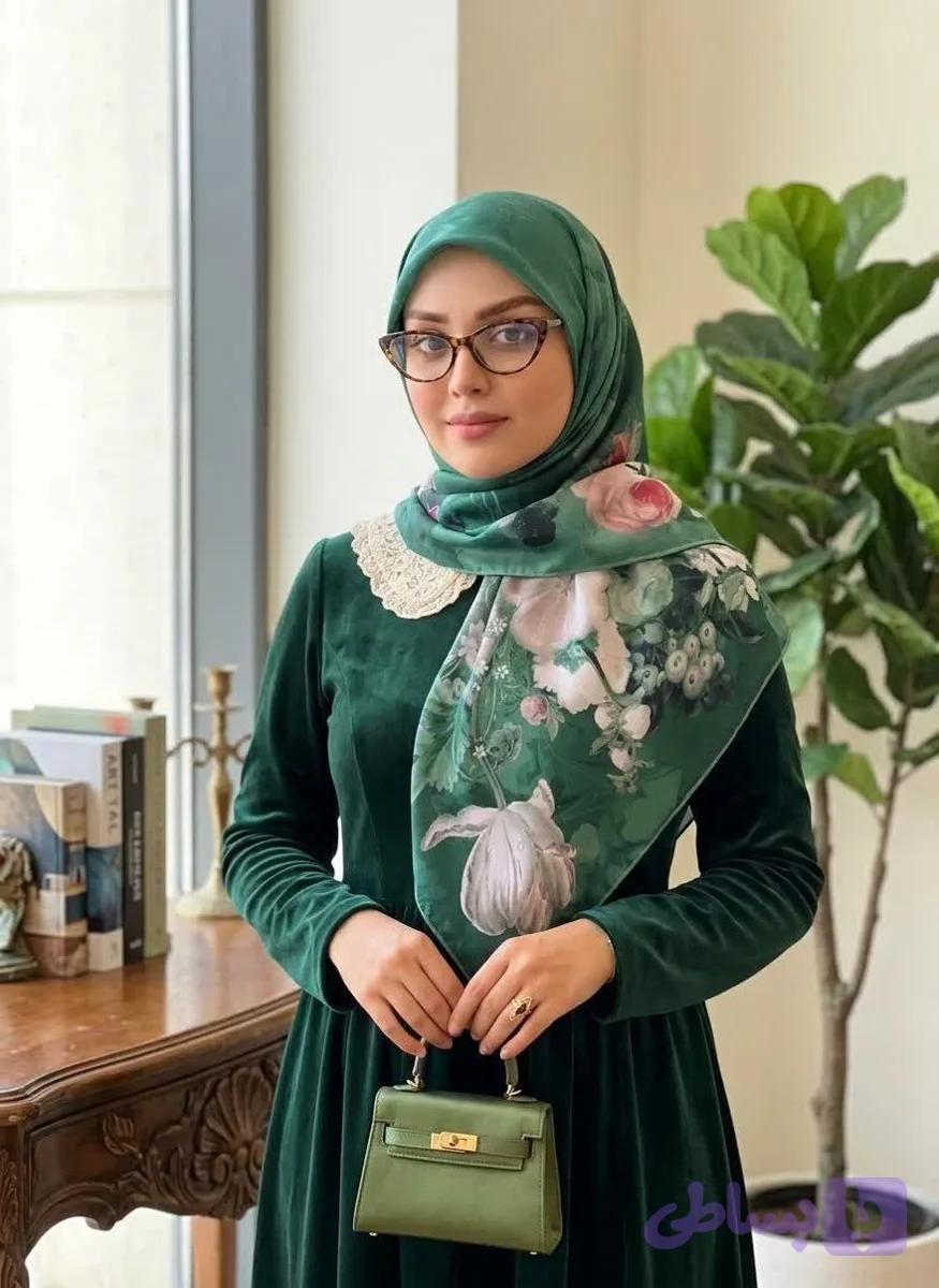 روسری نخی طرح شصت و سوم — تصویر 1