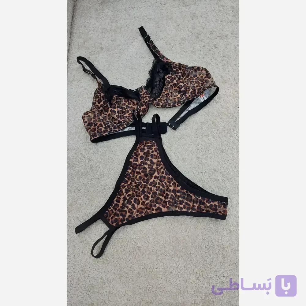 ست سوتین و شورت گیپور درجه یک نرم و لطیف آستر نخی سایز 75 تا 90