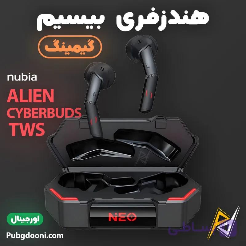 ایرپاد گیمینگ حرفه ای نوبیا سایبربادز Nubia Alien CyberBuds TWS اورجینال — تصویر 1