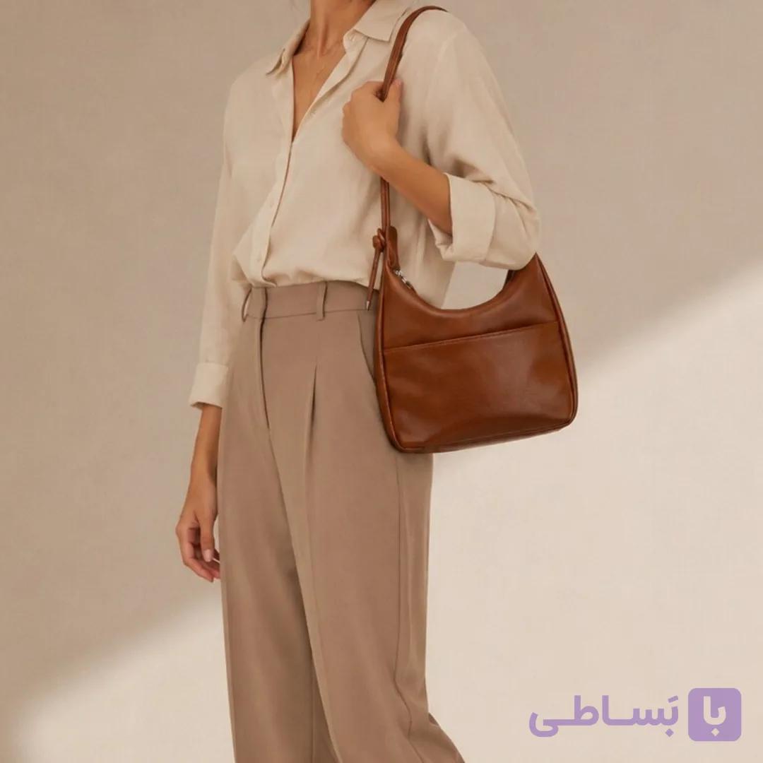 کیف رودوشی زنانه دوبند هلالی