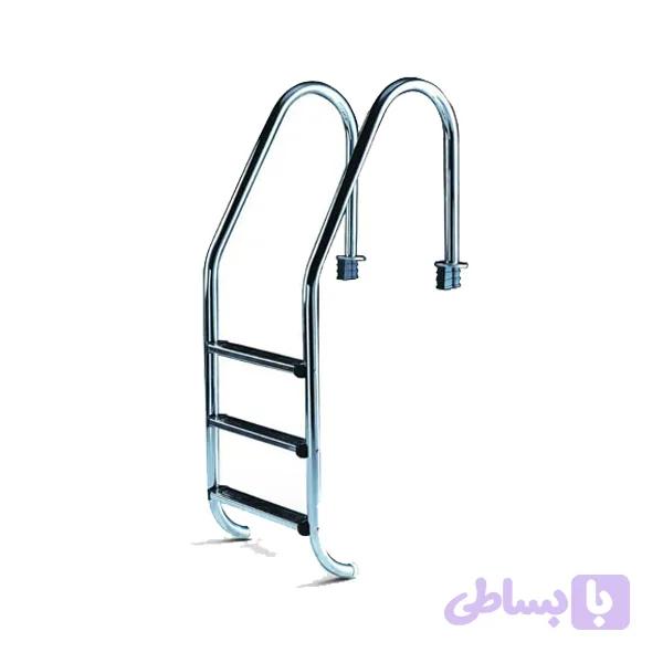 نردبان استخر 3 پله سری SL استیل 304 — تصویر 1