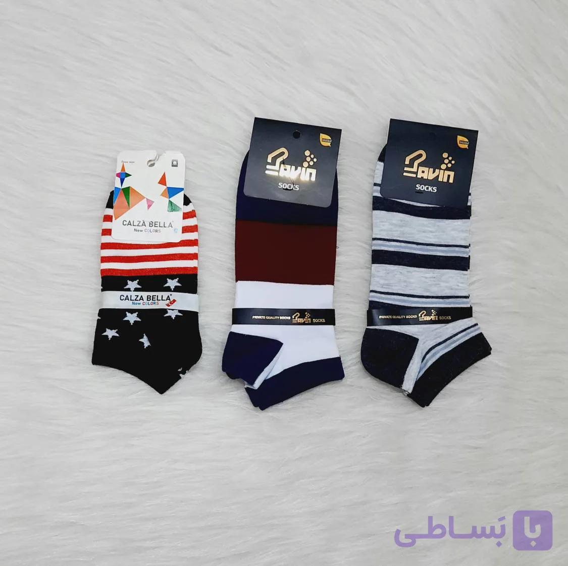 جوراب مچی پسرانه طرح پرچم