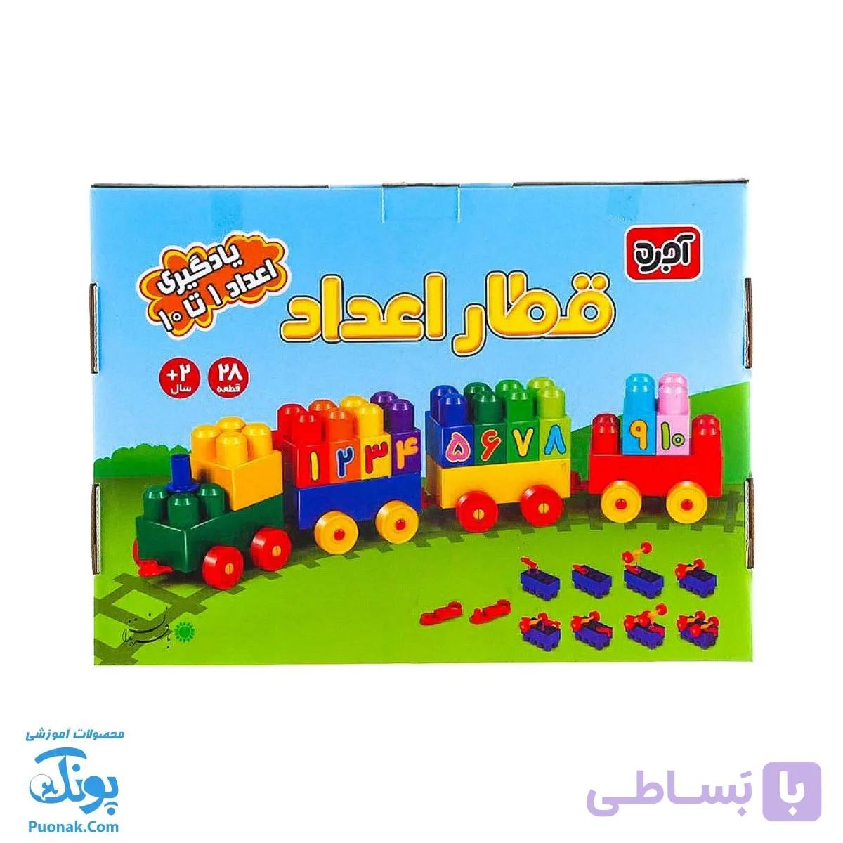 بازی ساختنی آجره قطار اعداد مدل با فرزندان — تصویر 1
