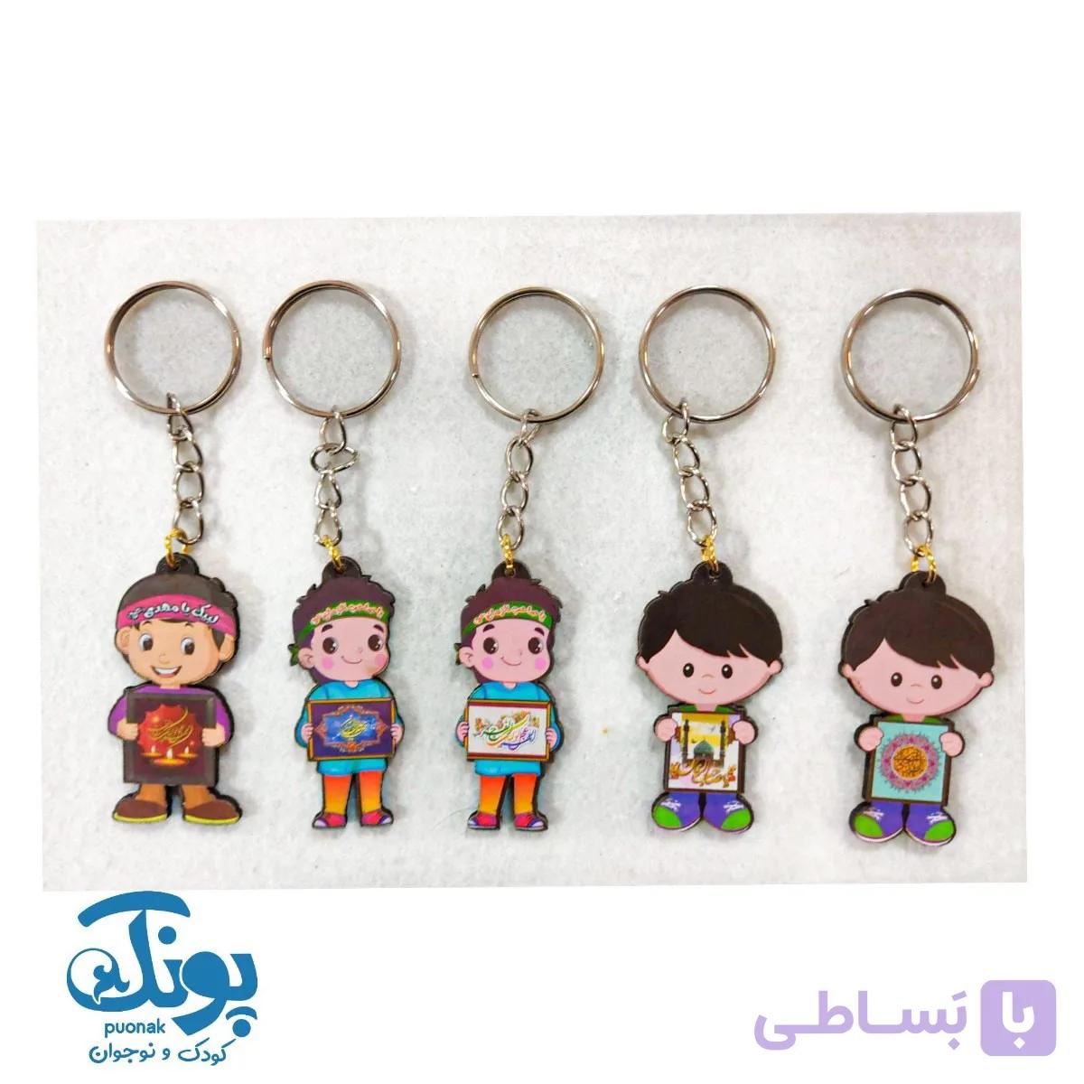 جاکلیدی دخترانه چوبی طرح مهدوی — تصویر 1