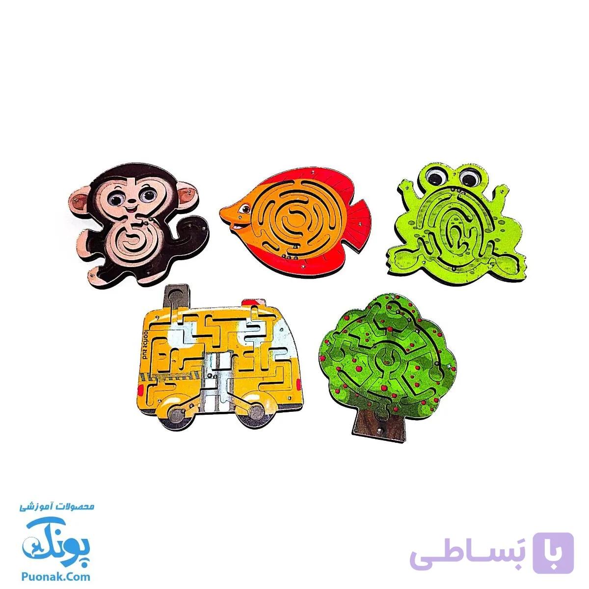 بازی فکری پیچ در پیچ ماز فانتزی حیوانات — تصویر 1