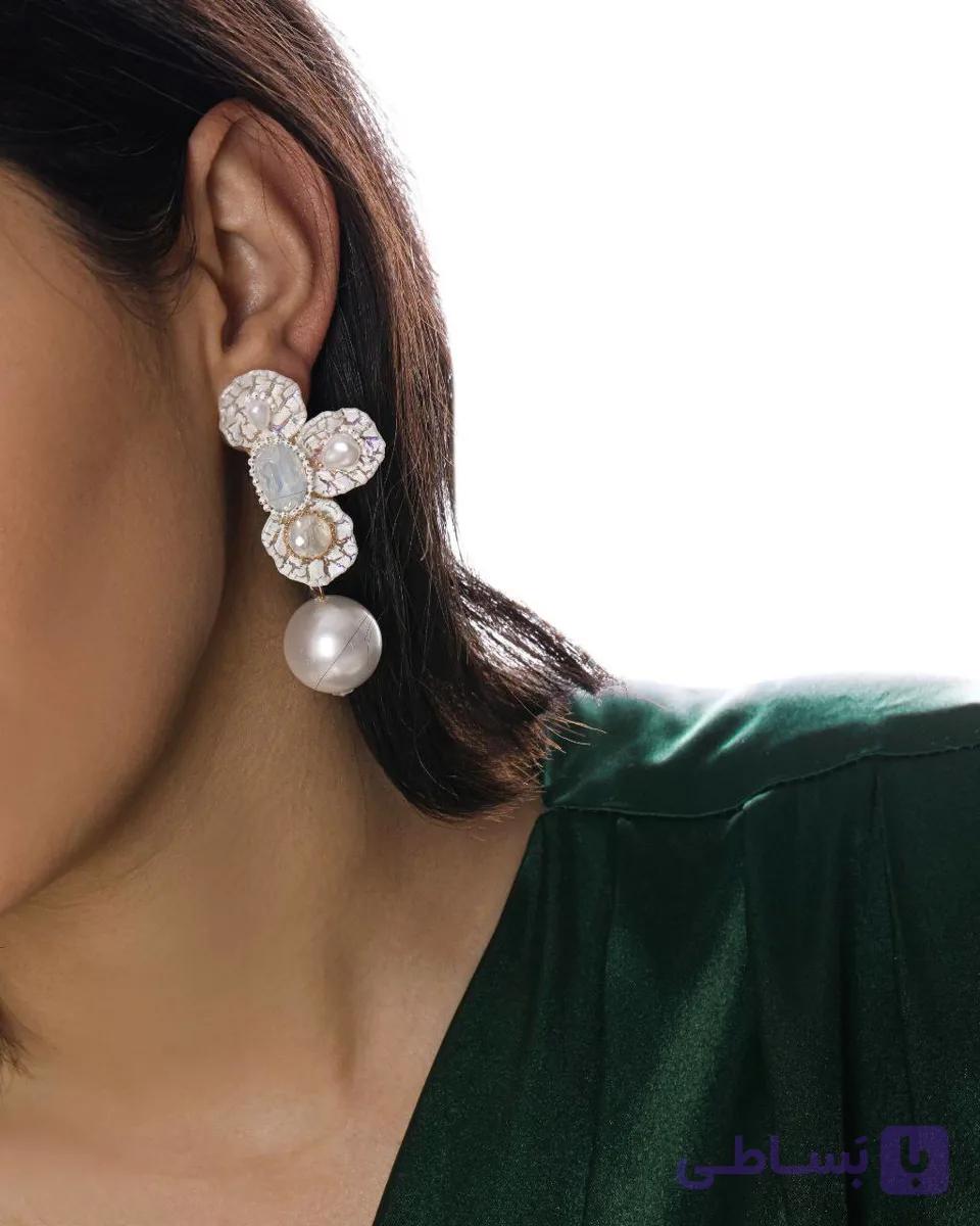 گوشواره زنانه مجلسی مروارید دار