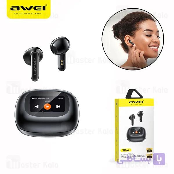 هندزفری بلوتوث Awei TP97 با نمایشگر دیجیتال و کیفیت صدای Hi-Fi — تصویر 1