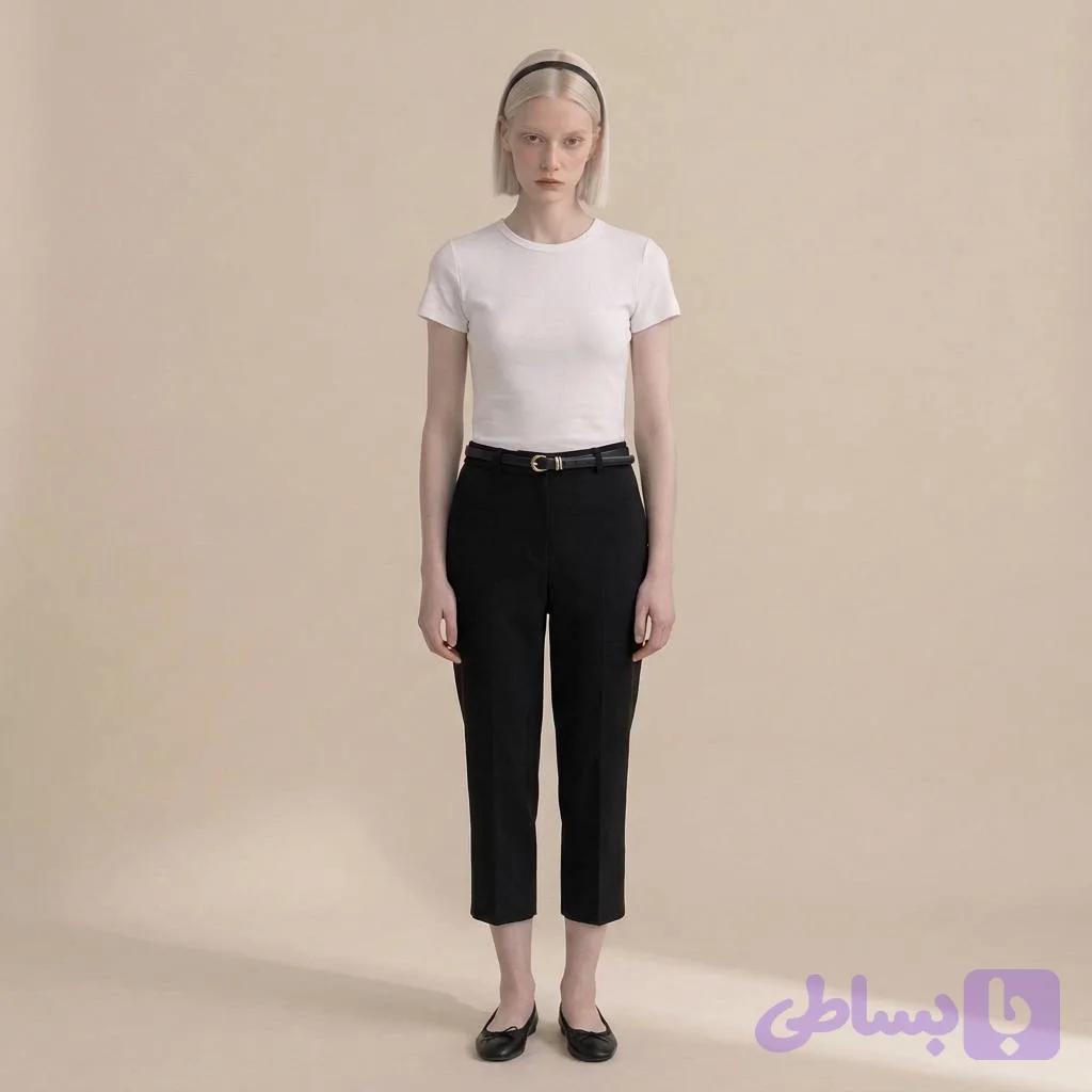 شلوار کاپری (کد EM06Q)