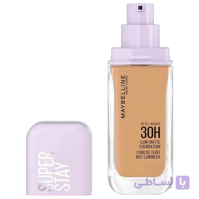 کرم پودر سوپر استی لومی مات ميبلين Maybelline New York, Super Stay Lumi-Matte Liquid Foundation, 30hr Longwear formula, Light as Air, Waterproof, Sweatproof, Luminous Matte Finish