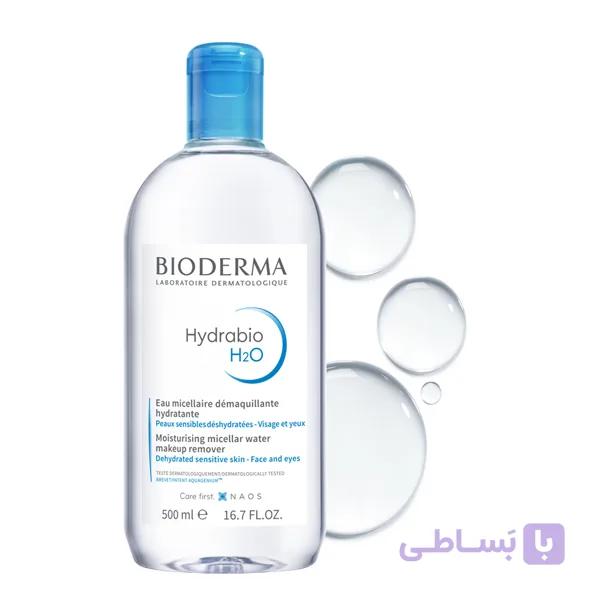 میسلار واتر آبرسان بایودرما Bioderma – Hydrabio H2O – Micellar Water – Cleansing and Make-Up Removing – for Dehydrated Sensitive Skin 500 ml