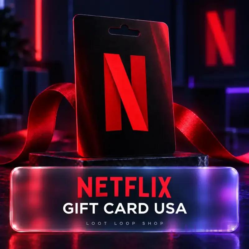 خرید گیفت کارت نتفلیکس آمریکا | Netflix Gift Card USA — تصویر 1