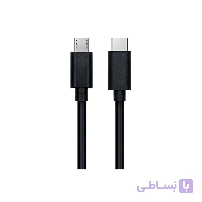 کابل تبدیل USB-TYPE-C به micro USB کی نت پلاس مدل KP-C2002 طول 1.2 متر